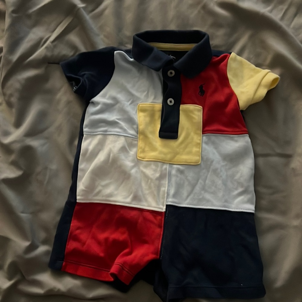 Ralph Lauren romper multi color size 3m